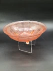 Vintage Jeannette CHERRY BLOSSOM Pink Depression Glass Footed Bowl - 10.5”