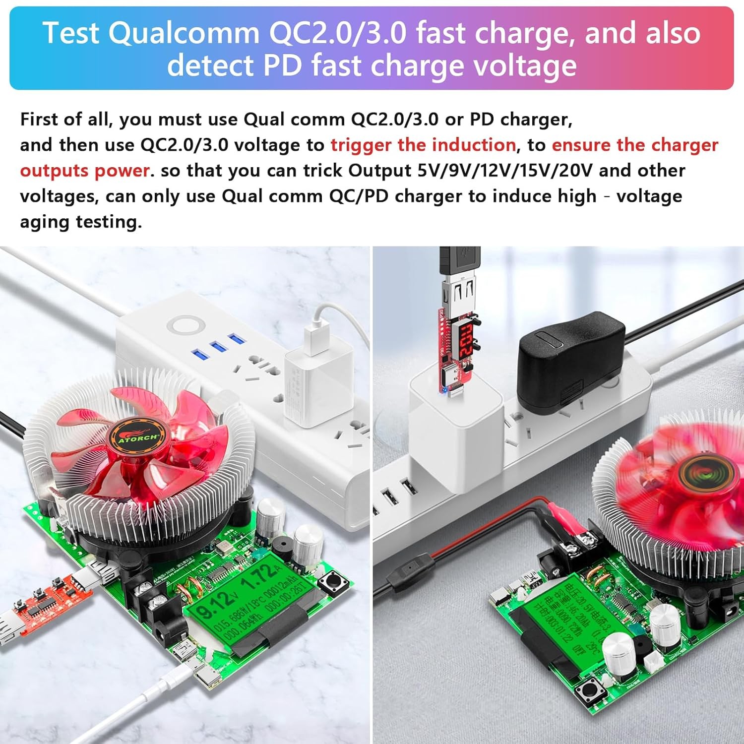 MakerHawk Electronic Load Tester - USB 150W 200V 20A Black 