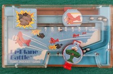 Vintage Tomy Pocket Handheld Game Bi-Plane Battle Shooting War Planes Pinball