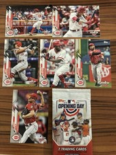 2020 Topps Opening Day Baseball Cincinnati Reds Base MLB Team Set of 6 Cards: #