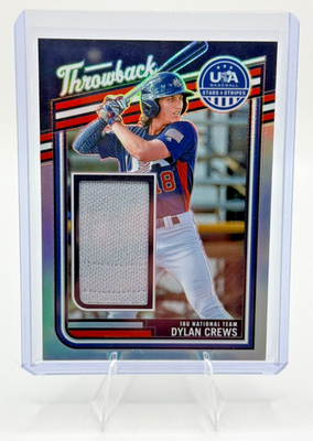 2026 Panini Stars & Stripes - Dylan Crews Game Used Patch Prizm