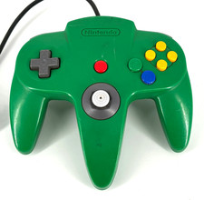 Authentic OEM Nintendo 64 Green Controller TESTED Loose STICK