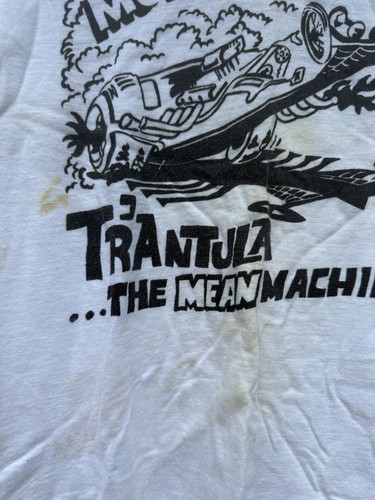 Vntg 1960s T’rantula Wild Fuel Drag Coupe Monogram Tshirt S Tom Daniel Thrashed - Picture 2 of 13
