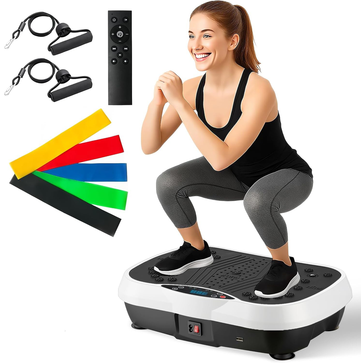 NEW Vibration Platform Exercise Machine Whole Body Workout Vibrate Plate Fitness