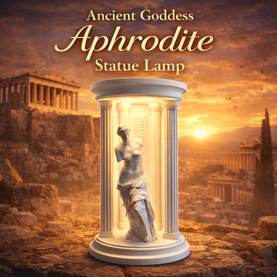 Aphrodite Statue LED Table Lamp USB Greek Goddess Night Light Decor