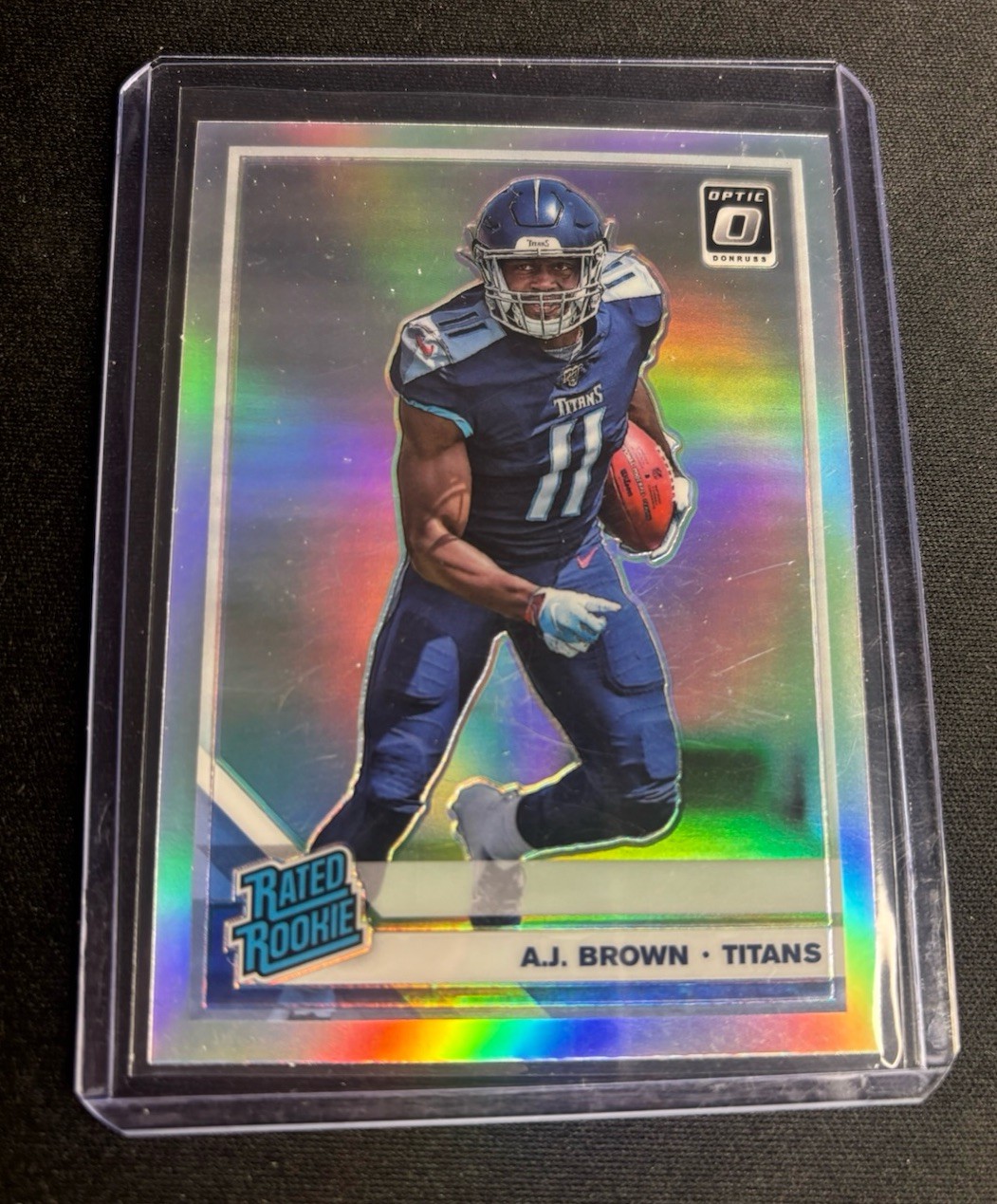 2019 Panini Donruss Optic Rated Rookie A.J. Brown #164 Holo Prizm Titans