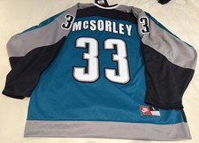 MARTY MCSORLEY NWT Nike Vintage Authentic San Jose Sharks 90s NHL Jersey Large