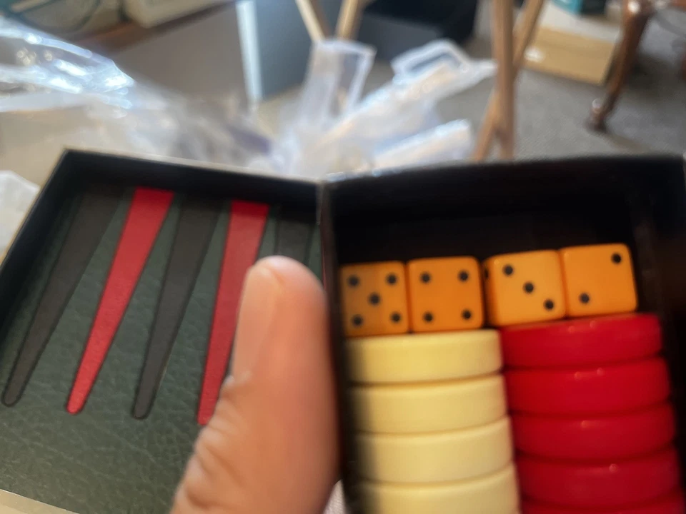 Petrushkin Backgammon Set The Shape Of Old Book Complete Vintage Very Rare - Image 4 of 4
