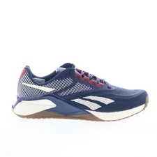 Reebok Nano X2 Mens Blue Mesh Lace Up Athletic Cross Training Shoes