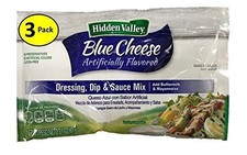 Hidden Valley Ranch Salad Dressing Mix, Blue Cheese, 3.75 Ounce Pack of 3 