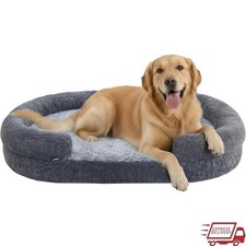 Cozy Pet Bed Orthopedic Bolster Non Slip Water Resistant Plush Cushion New