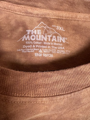 The Mountain 2013 3XL Graphic T-Shirt Brown Grizzly Bear Roaring Animal Tee - Picture 5 of 7