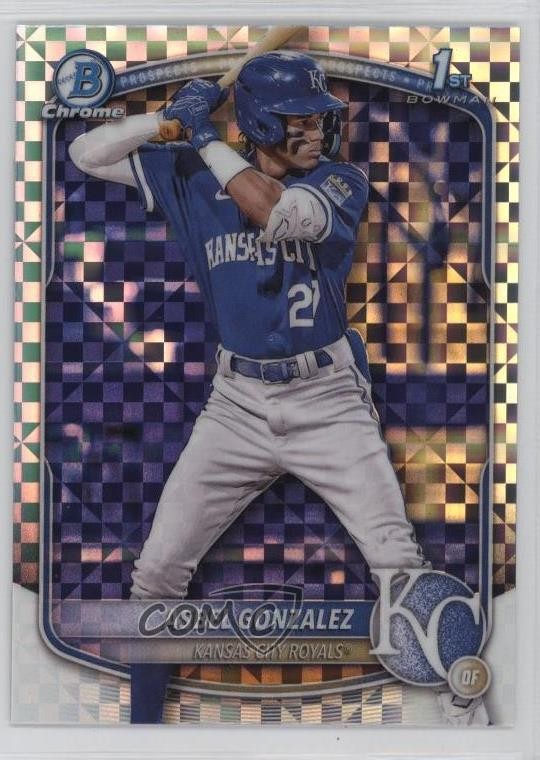 2025 Bowman Chrome Prospects X-Fractor Asbel Gonzalez #BCP-4 0jm6