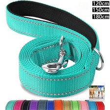5ft Heavy Duty Reflective Dog Leash with Soft Padded Handle for Safety Training