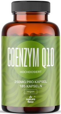 Coenzym Q10 Hochdosiert - 185 Kapseln - 250mg Aus Pflanzlicher Fermentation