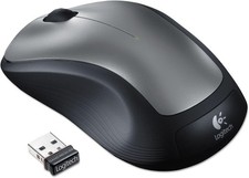 Logitech M310 Wireless Optical Full-Size Ambidextrous Mouse Silver 910-001675 