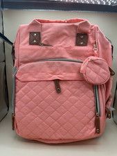 Multi Function Baby Diaper Bag Backpack W/ Maternity Changing Pad - Pink - New