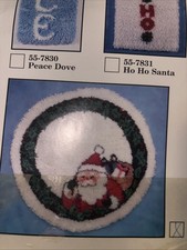 RARE Herrschners  Tree Skirt Latch Hook Kit Santa Vintage NEW