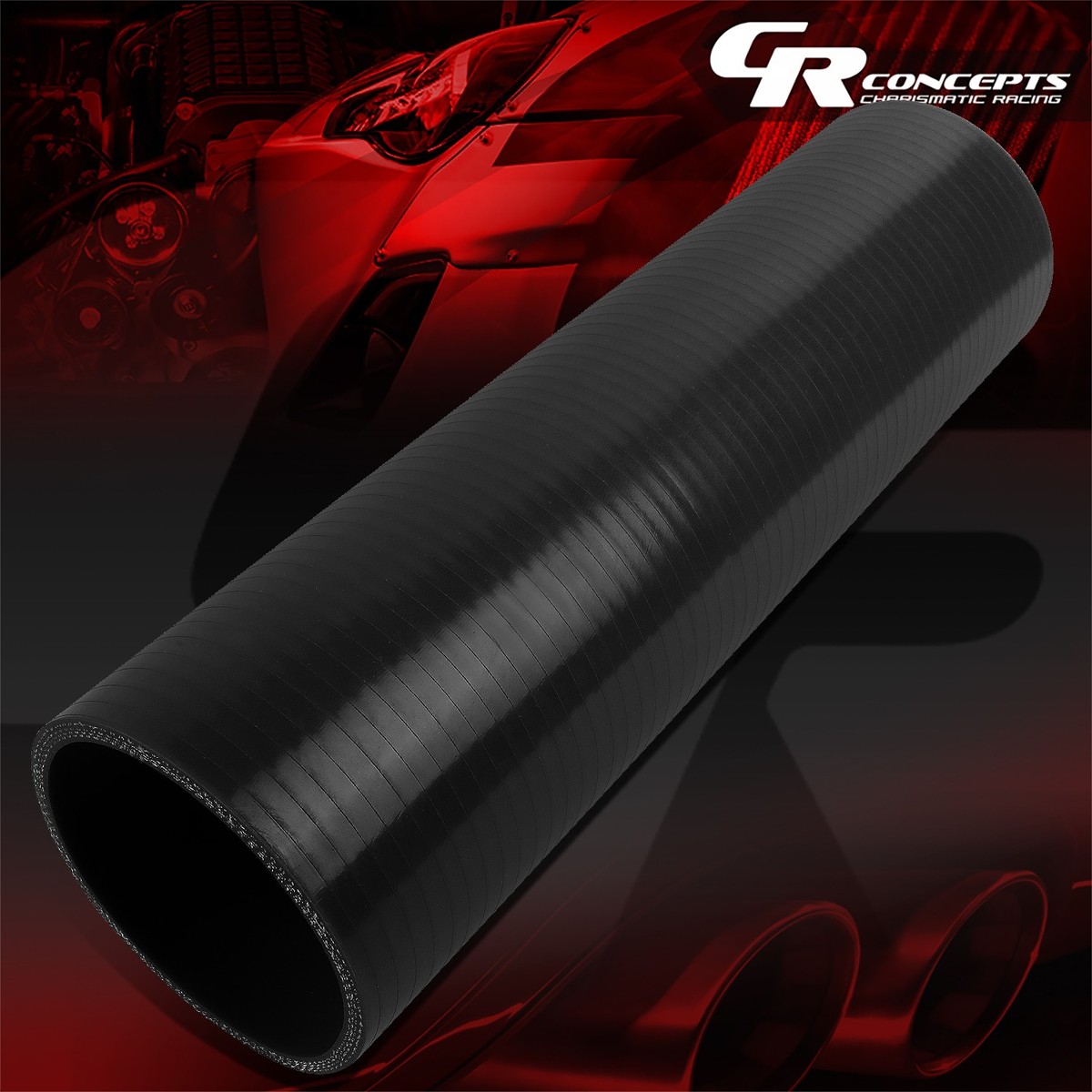 BLACKHORSE-RACING 4 Inch ID 12 Long Straight 3-Ply Silicone Hose