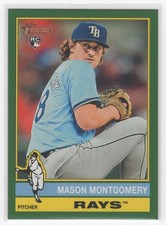 #296 2025 Topps Heritage GREEN Mason Montgomery RC Rays
