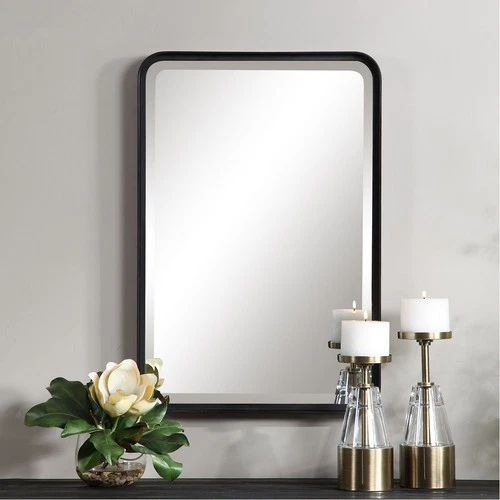 Uttermost 09573 Croften 30.25 X 20.25 inch Black Vanity Mirror - Picture 3 of 7
