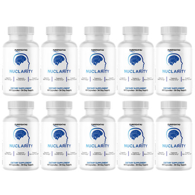 Nuclarity Brain Support Formula for Cognitive Health Supplement -  10 Bottles