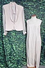 J.R. Nites Formal Mother-of-the-Bride Dress  Jacket Set Champagne Womens 12