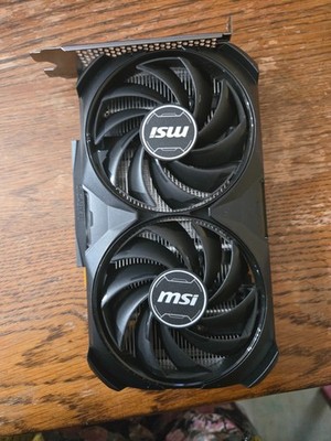 MSI GeForce RTX 4060 Ventus 2X Black 8G OC Gaming Graphics Card - 8GB GDDR6X, PC