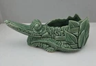 Vintage McCoy Green Alligator Planter USA Pottery 1950’s