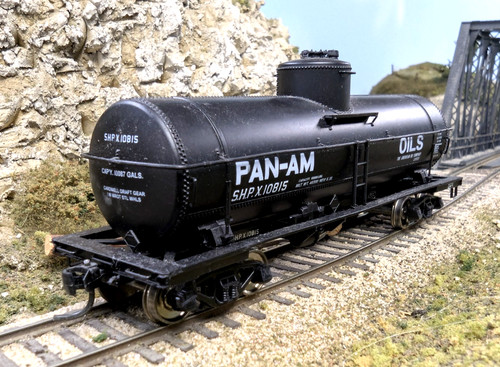 Coche cisterna PAN-AM OIL/SHPX, 10000 galones #10815 InterMountain HO, ensamblado, ruedas MTL | Zustand: Used
