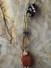 Multi-Stone Necklace on Gold Tone Chain — photo 5