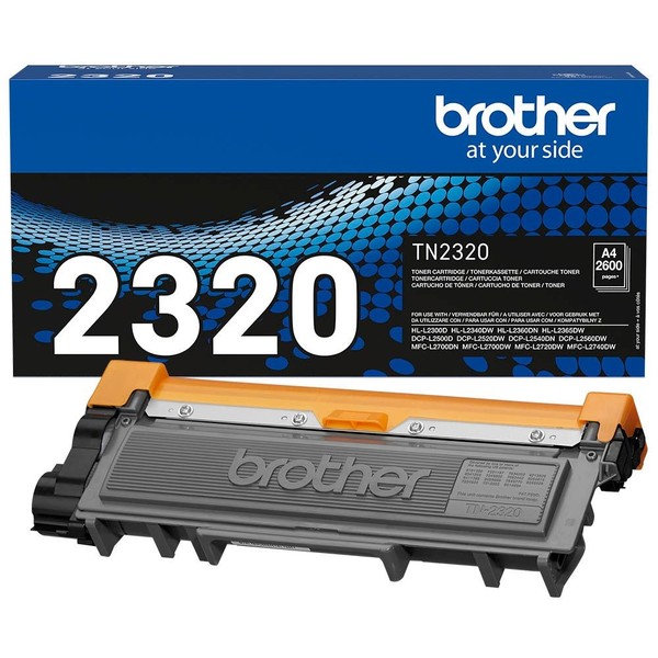 Original Toner Brother TN-2320 Schwarz Black 2600 Seiten Tn 2320-image