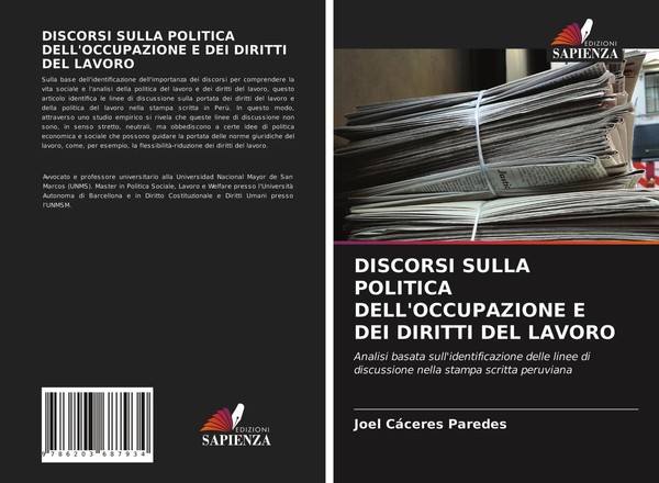 Discorsi Sulla Politica Dell'occupazione E DEI Diritti DEL Lavoro Paredes Buch-image