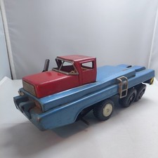 Vintage SSS International Japan Tin Litho Toy Car Hauler Truck Only For Parts
