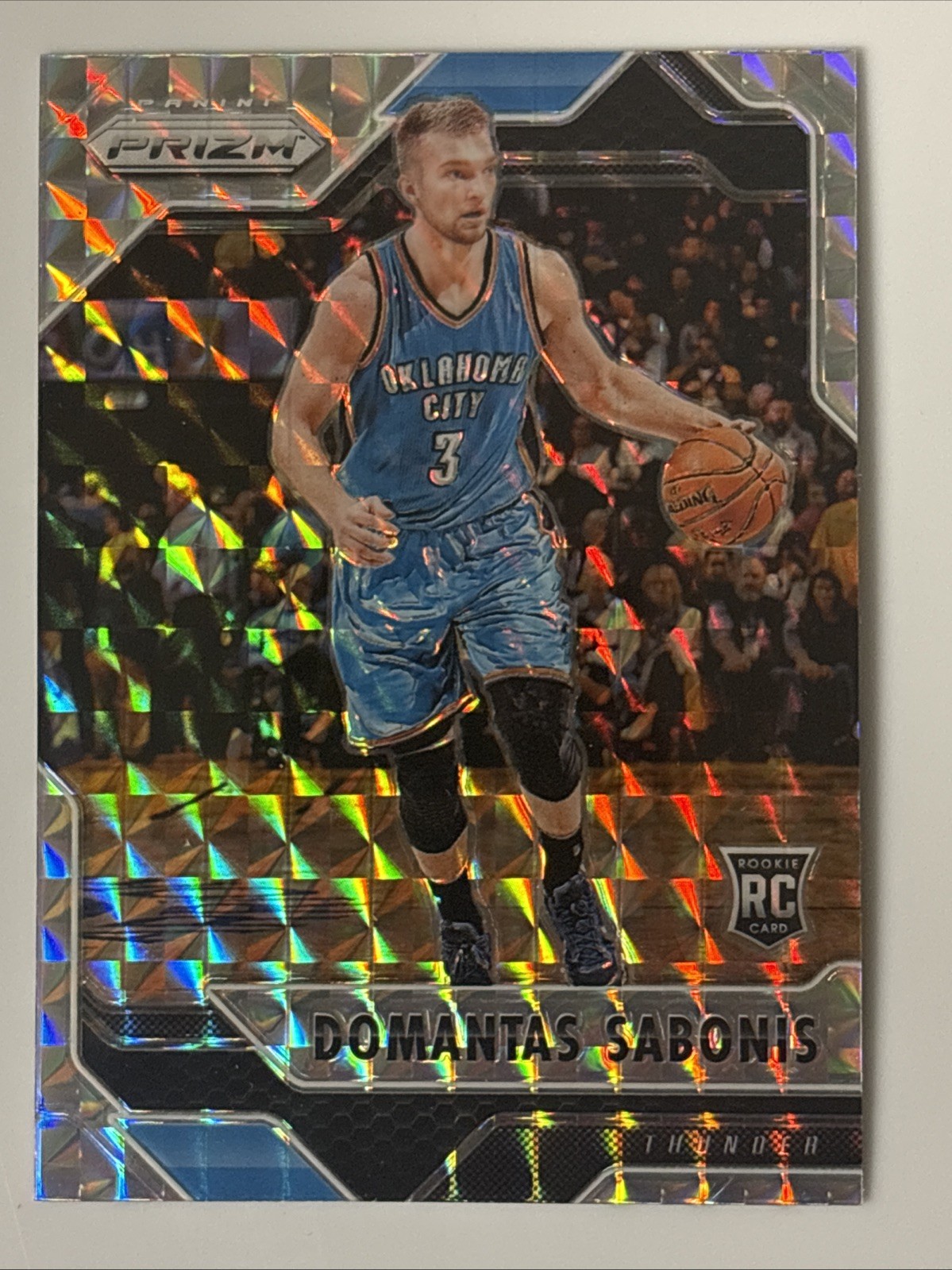 2016-17 Panini Mosaic Silver Prizm Domantas Sabonis RC Rookie #25 Thunder