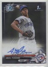 2017 Bowman Chrome Prospect Auto Angel Perdomo #CPA-AP Auto 2r7