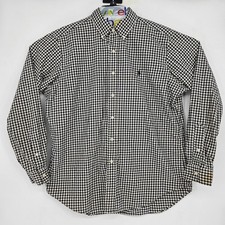 Ralph Lauren Shirt Mens Large Button Down Check Long Sleeve Casual Preppy