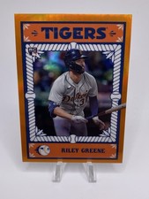 2023 Bowman Chrome Riley Green Ascensions Orange Refractor #’d /25 Tigers RC