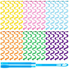 30 Pieces Heatless Waver Curlers Styling Kit, Wave Style Spiral Curls No Heat Ha