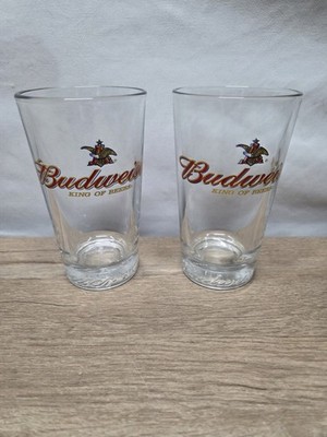 Budweiser King of Beers Glass Beer Cup 20 OZ thick glass