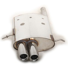 FOX Endschalldämpfer 2x76mm für Mercedes C-Klasse Sportcoupe CL203 1.8l CLC 180