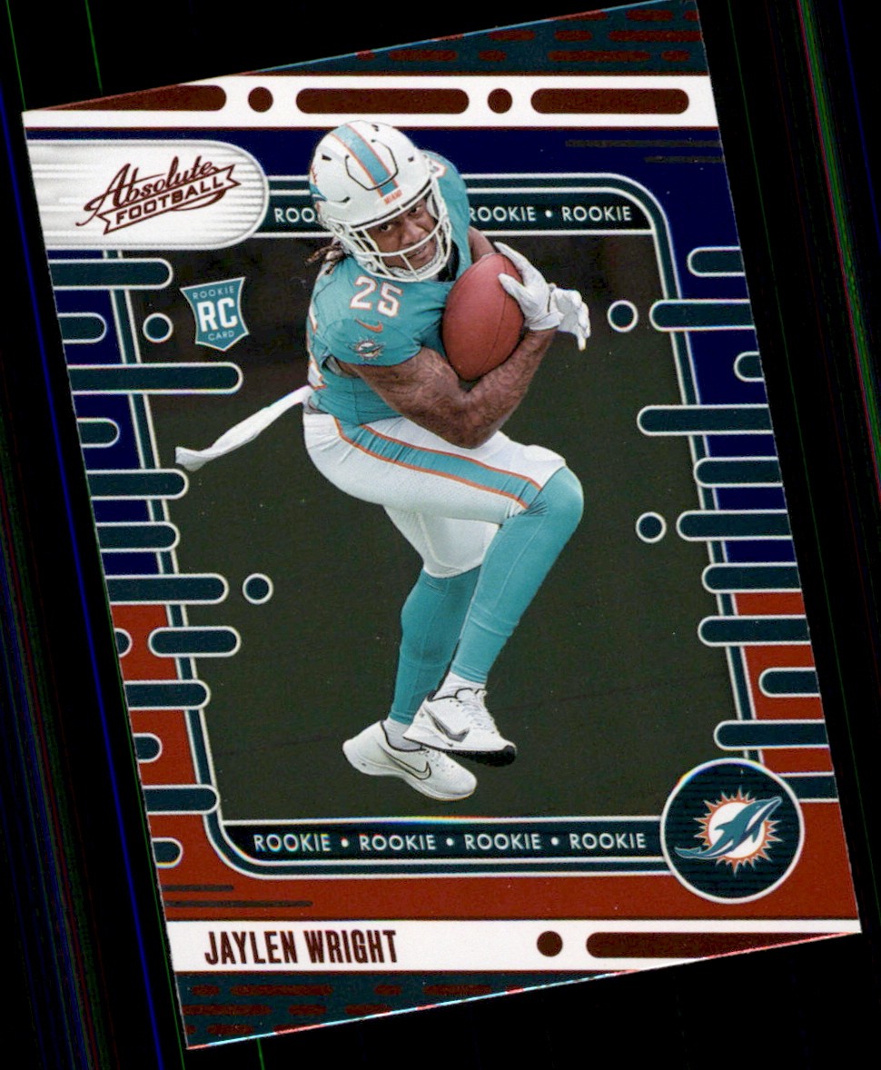 2024 Panini Absolute Jaylen Wright Red and Blue Miami Dolphins #183