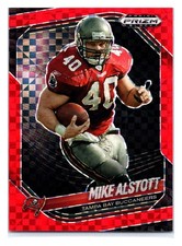 2025 Panini Prizm Black #145 Mike Alstott Prizm Red Power #/75 Buccaneers