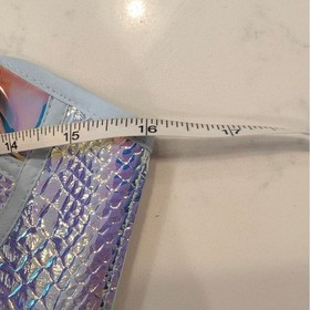 NWT CLUBEXXX Iridescent Snake Print Corset Top Holographic Festival Outfit S