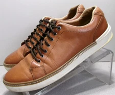 259126 PF50 BANKS MEN SHOE SIZE 10 M TAN LEATHER LACE UP BY JOHNSTON & MURPHY
