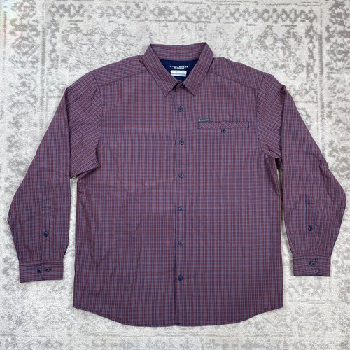 Chemise De Pêche Columbia PFG Clemson Tigers – Taille L – Orange – Occasion