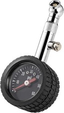 Heavy Duty Mechanical Tire Pressure Gauge, ANSI B40.1 Accurate, 0-60PSI Chrome P