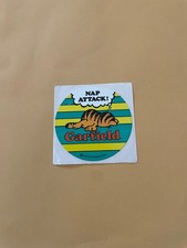 Vintage 1980s Garfield Nap Attack  Sticker