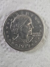 1979 D Susan B Anthony Dollar RARE Error Filled D Dot FG Error & E Pluribus Dot