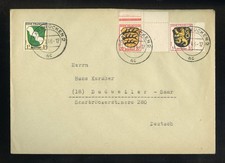 FRZ. ZONE Nr.8 (ZW) u.a. BRIEF SAARBR&Uuml;CKEN 21.2.1946 - DUDWEILER (978983)